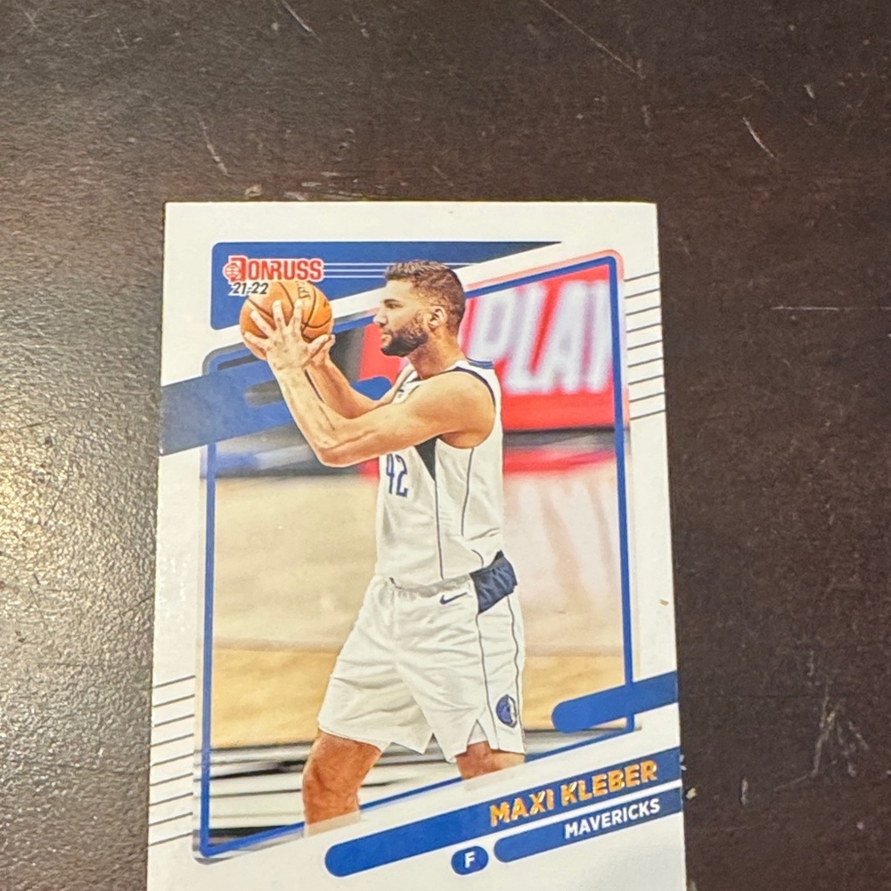 Russ Donruss Basketball Card - Blue and White